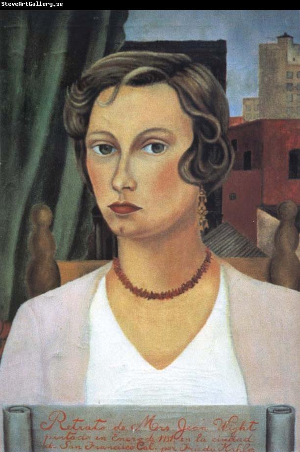 Frida Kahlo Portrait of Mrs.Jean Wight